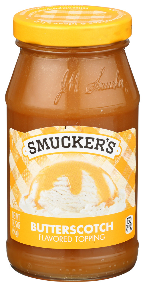 Smucker'S, Butterscotch Flavored Spoonable Ice Cream Topping, Case Of 12, 12.25 Oz - Image 1
