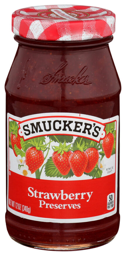 Smucker'S, Strawberry Preserves, Case Of 12, 12 Oz
