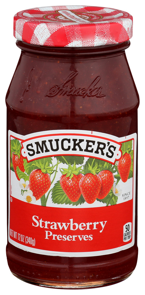Smucker'S, Strawberry Preserves, Case Of 12, 12 Oz - Image 1