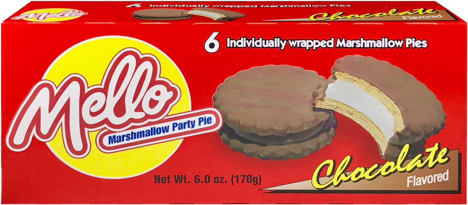 Mello20620CT20Chocolate20Carton_1WorldSync_F.jpg Mello, Marshmallow Party Pies, Chocolate Sandwich Cookies, 36 Pies, Case Of 12, 6 Oz - Image 1