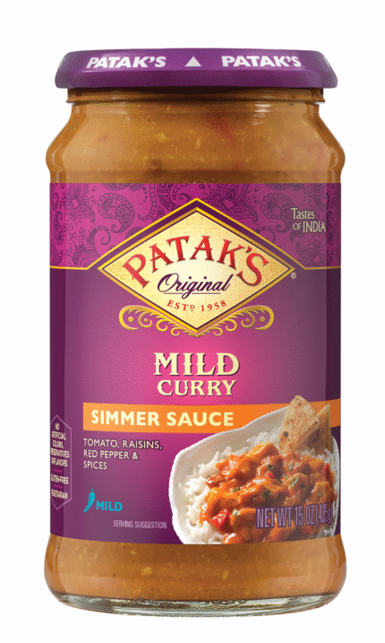 Pataks Sauce,Cooking,Mild Curry 15 Oz
