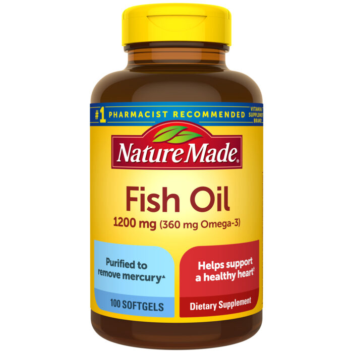 Nature Made, Fish Oil 1200 Mg Softgels, Case Of 3, 100 Ct - Image 1