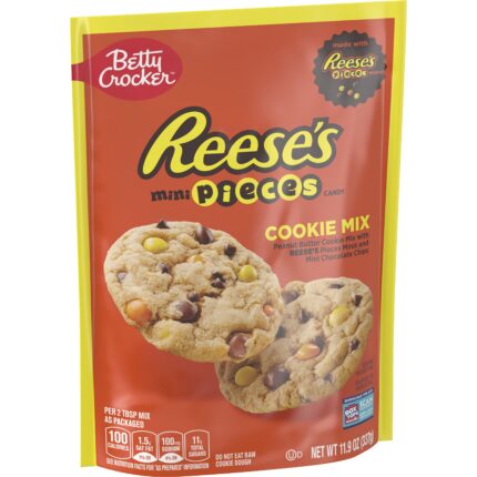 Betty Crocker, Reese'S Mini Pieces Candy Cookie Mix, Case Of 12, 11.9 Oz