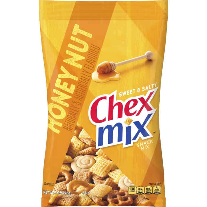 Chex Mix, Snack Mix Sweet And Salty Honey Nut, Case Of 12, 8 Oz - Image 1
