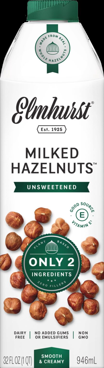Elmhrs Milked Hazelnut,Unsweetnd 32 Fz