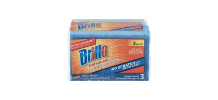 Brillo, Estracell Wedge Edge No Scratch Scrub Sponge, Case Of 8, 3 Ct