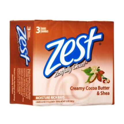 Zest Bath 3-Bar - Indulgence Cocoa Butter & Shea 4.0Oz