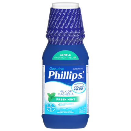 Phillips, Genuine Sugar Free Fresh Mint Milk Of Magnesia, Case Of 4, 12 Fl Oz