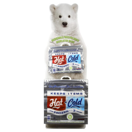 American Bag Company, Hot/Cold Small Thermal Bag Display, Case Of 50, Ct