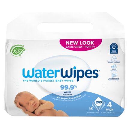 Derma, Biodegradable Baby Wipes Unscented & Hypoallergenic For Sensitive Skin 240 Total Wipes, Case Of 3, 240 Ct