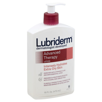 Lubriderm, Advanced Therapy Fragrance Free Lotion Vitamin E, Case Of 3, 16 Fl Oz