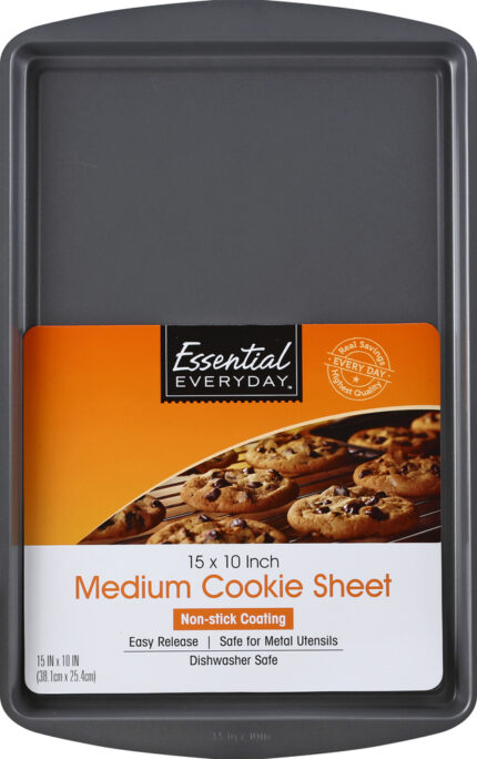 Essential Everyday, Non-Stick Medium Cookie Sheet 15 X 10, 1 Each, 1 Ct