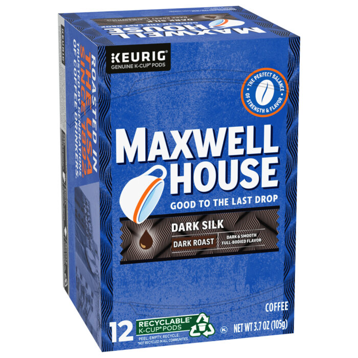 Maxwell House, Dark Roast Dark Silk Coffee 12 Pods, Case Of 6, 12 Ct - Image 1