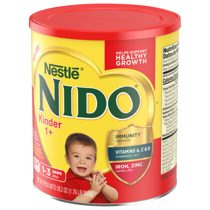 Nido, Powdered Milk Beverage Kinder 1+ Can, Case Of 12, 28.2 Oz - Image 1