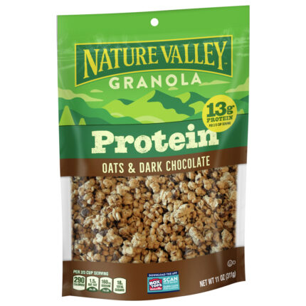 Nature Valley, Oats And Dark Chocolate Protein Granola Pouch, Case Of 4, 11 Oz