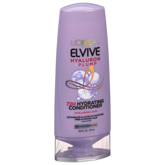 L'Oreal, Elvive Hyaluron Plump Hydrating Hair Conditioner, Case Of 6, 12.6 Fl Oz - Image 1
