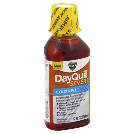 Dayquil, Severe Cold & Flu Relief Formula, Case Of 1, 12 Fl Oz