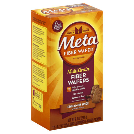 Metamucil, Fiber Wafers Multi Grain Cinnamon Spice, Case Of 4, 12 Ct