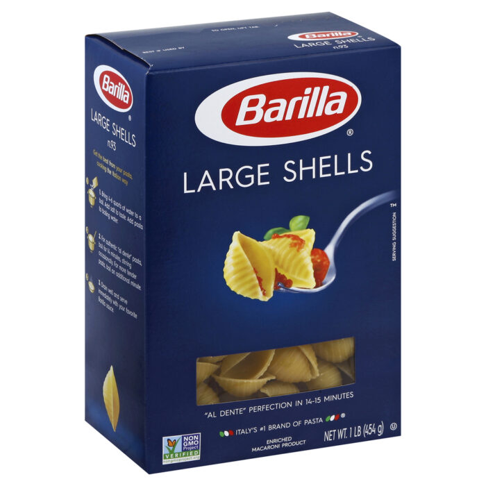 Barilla, Pasta Large Shells, Case Of 12, 16 Oz - Image 1