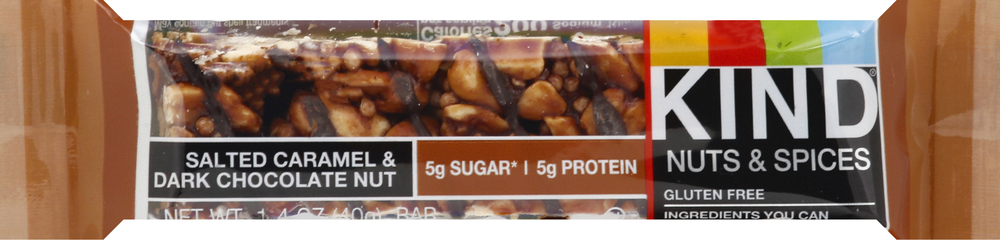 a54bf1b1809144f09f282ce36a9301bc3Fsize3D1000_Syndigo.jpg Kind, Salted Caramel And Dark Chocolate Nut Bar, Case Of 12, 1.4 Oz - Image 1