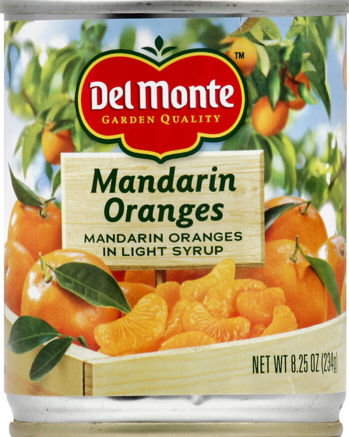 Del Monte, Mandarin Oranges In Light Syrup, Case Of 12, 8.25 Oz - Image 1