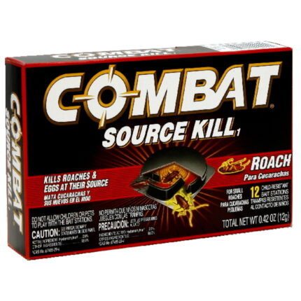 Combat, Source Kill Roach Bait Stations, Case Of 12, 12 Ct