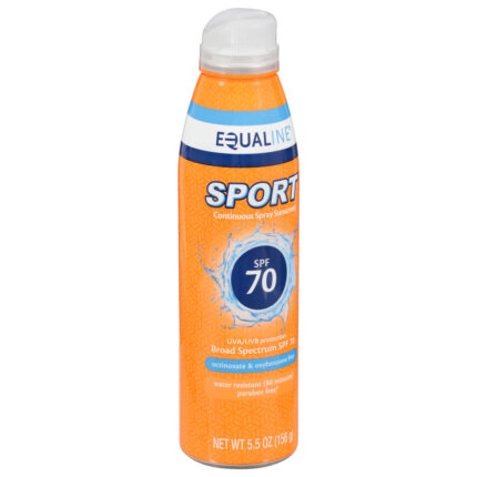 Equaline, Sport Continuous Spray Broad Spectrum Spf 70 Sunscreen, Case Of 6, 5.5 Oz