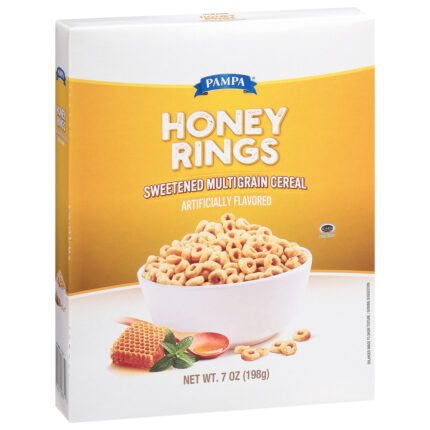 Pampa, Honey Rings Cereal, Case Of 12, 7 Oz