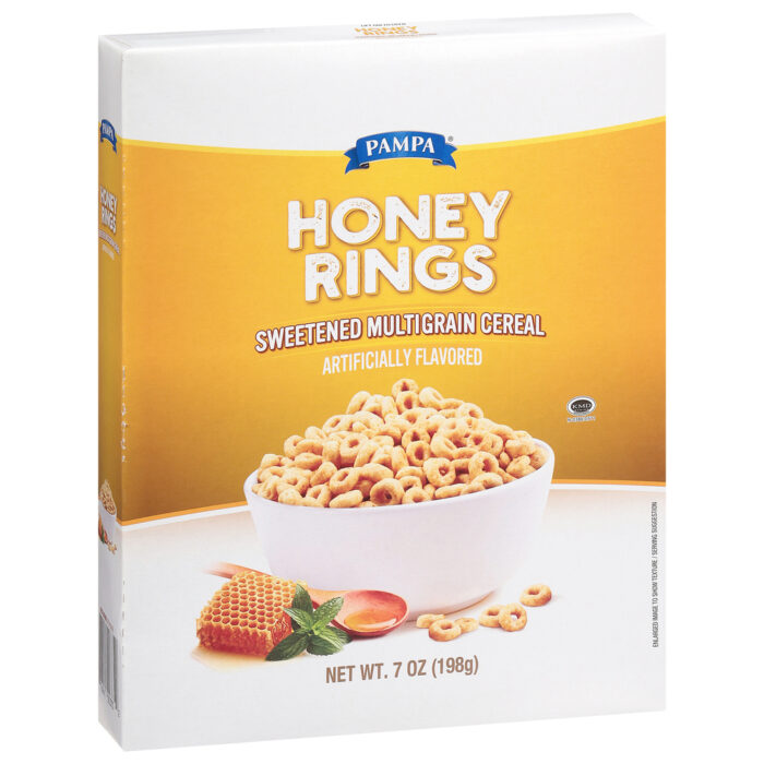 Pampa, Honey Rings Cereal, Case Of 12, 7 Oz - Image 1