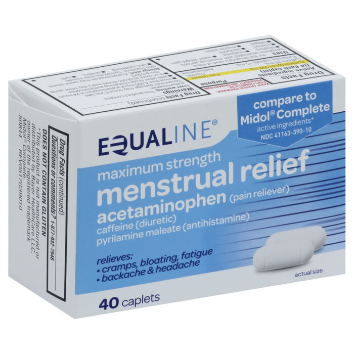 Equaline, Menstrual Relief Maximum Strength Caplets, 1 Each, 40 Ct - Image 1