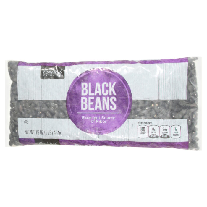 Essential Everyday, Beans Black, Case Of 12, 16 Oz - Image 1