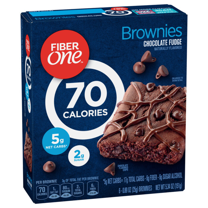 Fiber One, Chocolate Fudge Brownies, Case Of 8, 5.3 Oz - Image 1