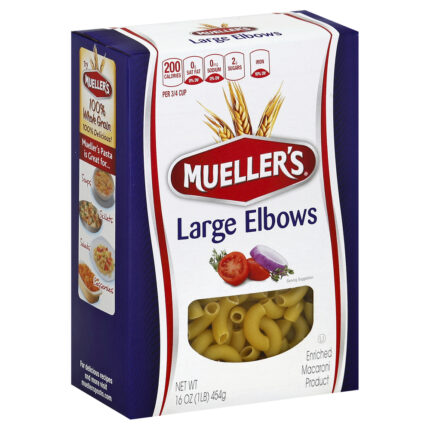Muellers, Large Elbows, Case Of 12, 16 Oz