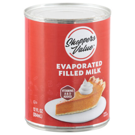 Shoppers Value, Evaporated Filled Milk, Case Of 24, 12 Fl Oz