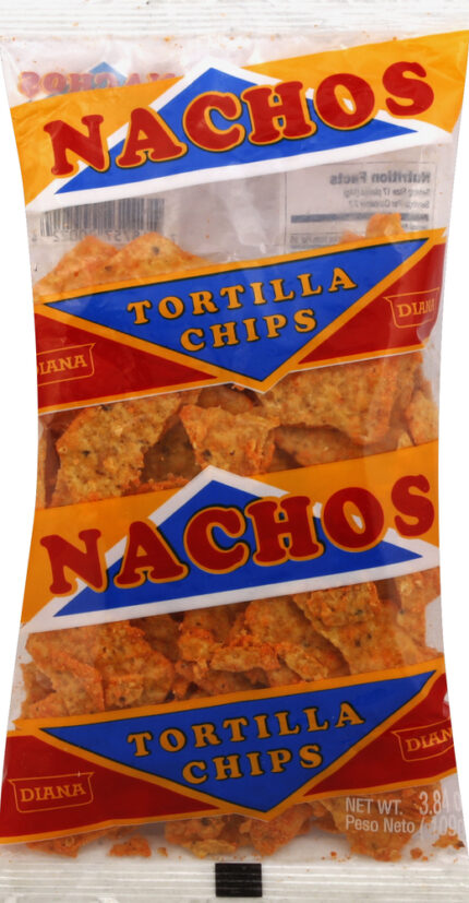 Prodiana, Nachos Tortilla Chips, Case Of 24, 3.84 Oz