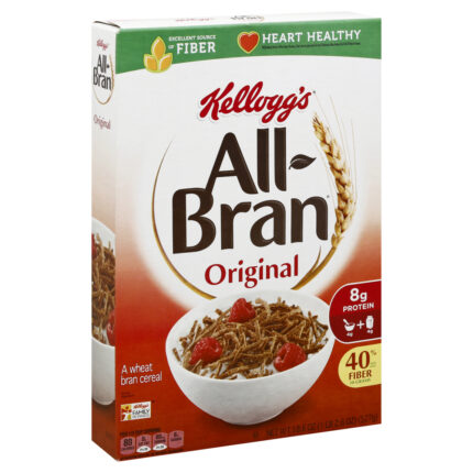 Kellogg'S, Original All Bran Cereal, Case Of 8, 18.6 Oz