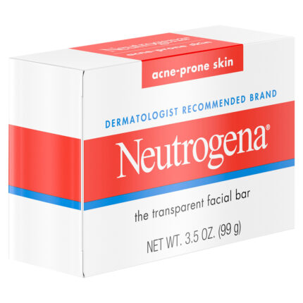 Neutrogena, Glycerin Facial Cleansing Bar For Acne Prone Skin, Case Of 6, 3.5 Oz