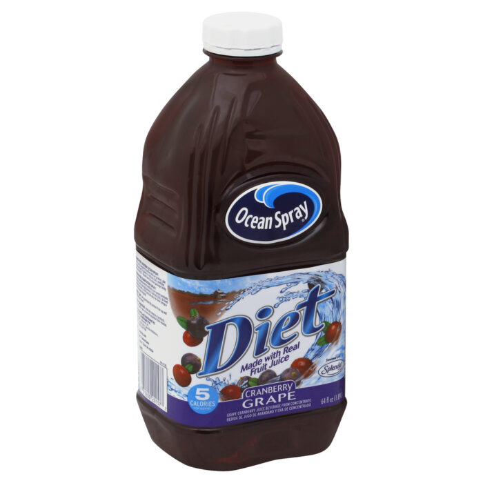 Ocean Spray, Diet Cran Grape Juice Drink, Case Of 8, 64 Fl Oz - Image 1