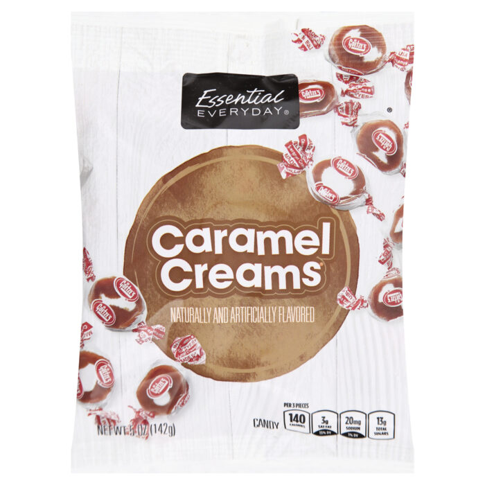 Essential Everyday, Caramel Creams Candy, Case Of 12, 5 Oz - Image 1