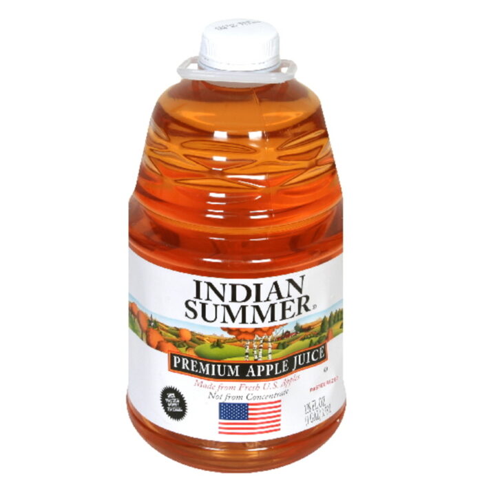 Indian Summer, 100% Premium Apple Juice, Case Of 4, 128 Fl Oz - Image 1