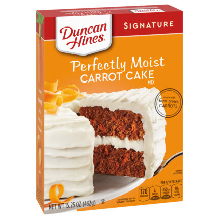 Duncan Hines, Signature Perfectly Moist Carrot Cake Mix, Case Of 12, 15.3 Oz