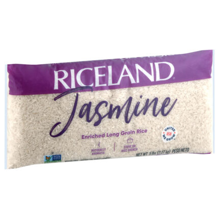 Riceland, Jasmine Enriched Long Grain Rice, Case Of 8, 5 Lb
