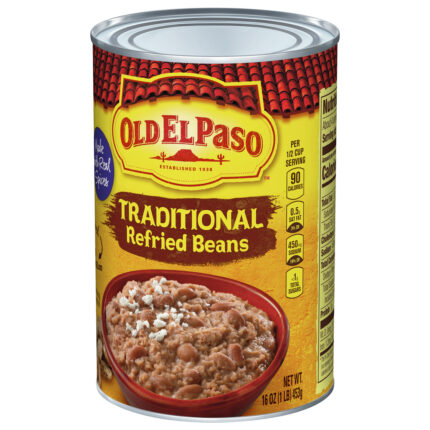 Old El Paso, Traditional Refried Beans, Case Of 24, 16 Oz