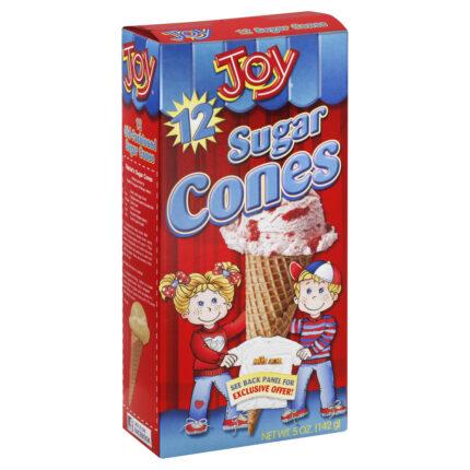 Joy, Sugar Cones, Case Of 12, 5 Oz