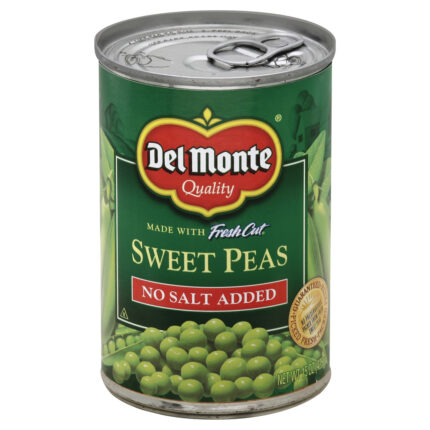 Del Monte, Peas, Case Of 12, 15 Oz
