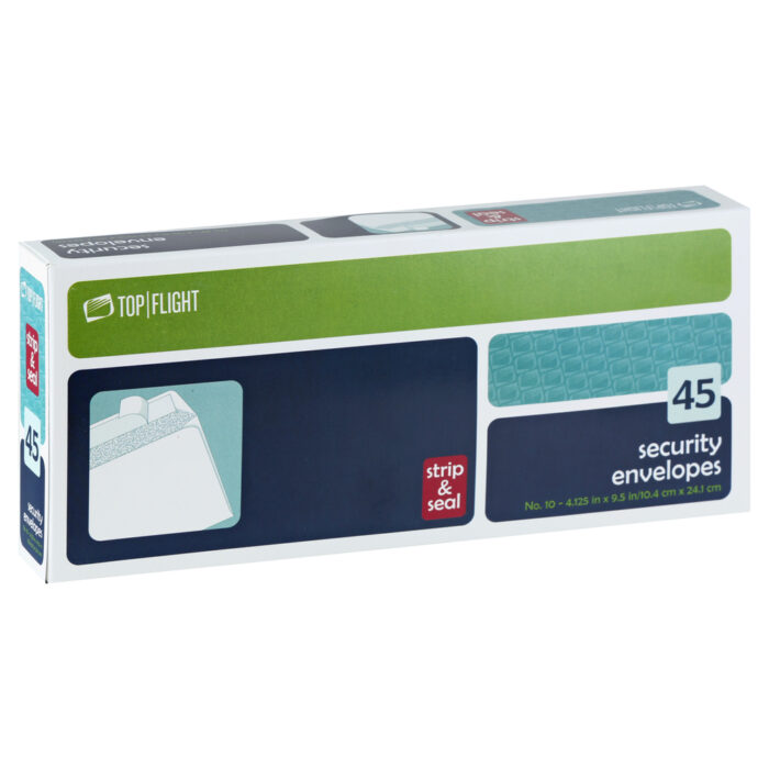 Top Flght, Security Envelopes, 1 Each, 45 Ct - Image 1