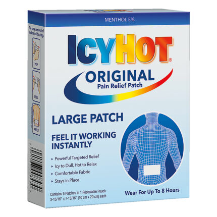 Icy Hot, Original Pain Relief Patch Large, Case Of 4, 5 Ct