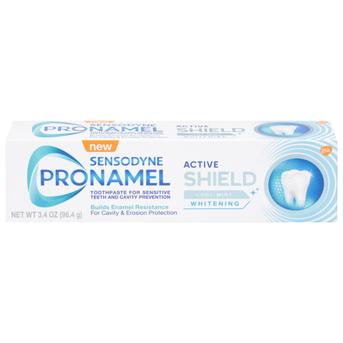 Sensodyne, Pronamel Whitening Active Shield Cool Mint Toothpaste, Case Of 12, 3.4 Oz - Image 1