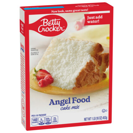 Betty Crocker, Angel Food Cake Mix, Case Of 12, 16 Oz