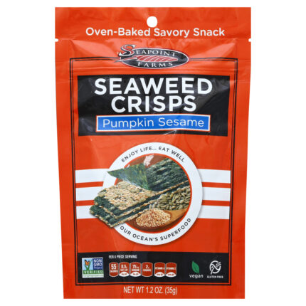 Seapnt Seaweed Crsps,Pmkn Sesame 1.2 Oz